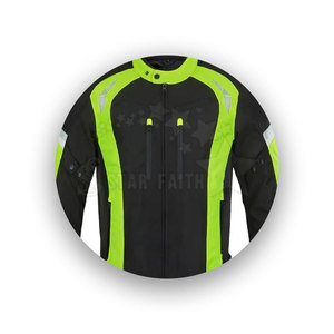 Professional Genuine Leather Motorcycle <b>Jacket</b> with Stand Collar Front Logo Eco-Friendly Breathable Design Customizable for Men - Product Image 6