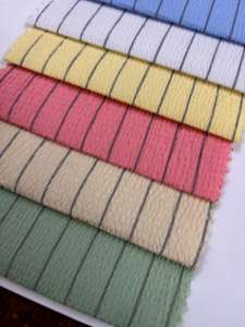 ผ้า Seersucker ลายแถบเล็กสำหรับบุรุษและสตรี - Product Image 4