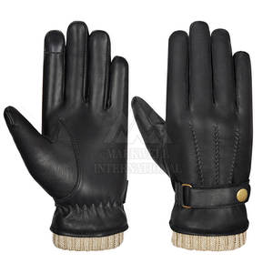 Nouveaux gants en cuir design personnalisé Gants en cuir de haute qualité pour hommes Gants en cuir pour hommes vente en gros - Product Image 1