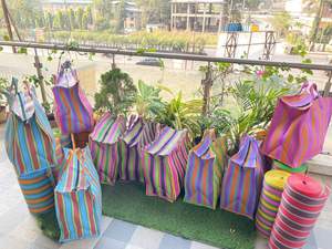 Bolsas de compras de PP reutilizables de plástico de nailon reciclado sostenible de la India, bolsa de lavandería del mercado de la India, suministro a granel - Product Image 4