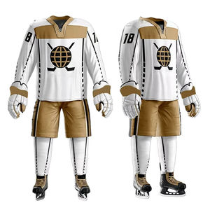 Conjuntos de Jersey y pantalón de hockey sobre hielo de fabricación de fábrica de calidad superior precio al por mayor uniforme de hockey sobre hielo - Product Image 5