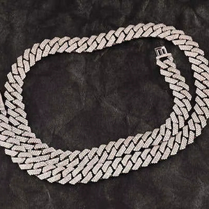 Hip Hop joyería 10K 14K oro Miami cubano infinito enlace cadena Iced Out VVS claridad collar de diamantes naturales de lujo Bling - Product Image 1