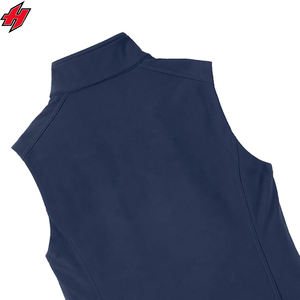 Chaleco con cremallera y forro polar antibolitas para hombre y mujer, chaleco con logotipo de marca bordado personalizado, servicio informal de caparazón blando OEM - Product Image 5