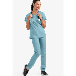 Conception personnalisée confortable infirmière femmes été hôpital top vente médical gommage uniforme - Product Image 5