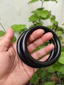 Kaimei เครื่องประดับแฟชั่น2025อะคริลิคสีแดงหน้ากว้างเป็นมิตรกับสิ่งแวดล้อมงานแต่งงานหรูหราอุปกรณ์เสริมแฮนด์เมดคุณภาพสูงสีดำรูปทรงเรขาคณิต - Product Image 4