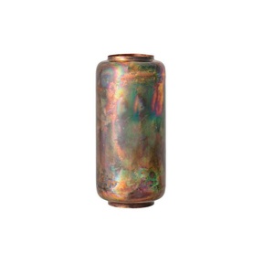 Vase à fleurs de mariage en métal fer forgé artisanal de luxe, arc-en-ciel irisé, personnalisable, design d'intérieur écologique - Product Image 1