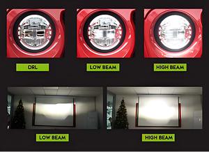 Para Jp JL JT, Faro LED de 12 V y <span class=keywords><strong>7</strong></span> Pulgadas <span class=keywords><strong>King</strong></span> <span class=keywords><strong>Kong</strong></span>, Soporte de Faro de 9 Pulgadas Modificado Diamond 2018+, DOT/EMARK - Product Image 2