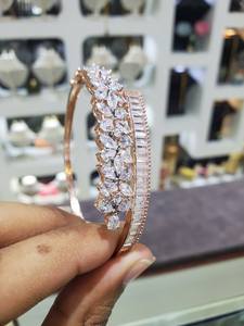 สีขาวเต็มรูปแบบมาร์คีส์ Moissanite เพชรกําไลสวยงามเครื่องประดับที่กําหนดเองเครื่องประดับที่ดีที่สุดของขวัญวันครบรอบสําหรับเธอ - Product Image 3