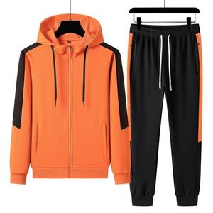 Marque privée Logo personnalisé 3M costume de jogging réfléchissant survêtements pour hommes fermeture éclair mince deux pièces costume pour hommes - Product Image 5