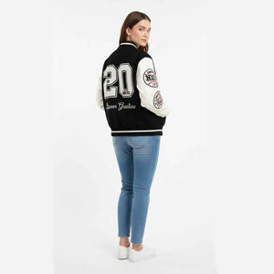 Veste de baseball Letterman personnalisée pour hommes veste d'université en cuir de laine avec patchs en chenille et broderie - Product Image 5