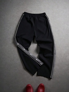 กางเกงวอร์มแนวสตรีทสำหรับผู้ชายกางเกงทรงหลวมแนวฮิปฮอปกระสวยผ้าฝ้าย100% - Product Image 3