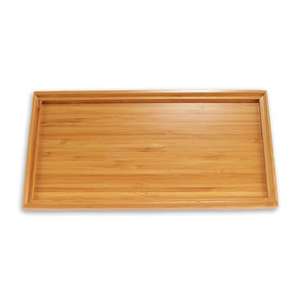 Vente régulière plateau de service de qualité alimentaire forme rectangulaire plateau de service en bois assiettes en bois de mangue pour les fêtes d'hôtel et de restaurant à la maison - Product Image 2
