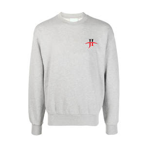 Sweat-shirt pour homme coupe ajustée style rue minimaliste 100% coton doublé pour un confort par temps froid - Product Image 1