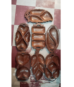 Plateau de service de fruits en bois d'acacia Formes modernes et élégantes Idéal pour servir des fruits à la maison Fêtes et rassemblements - Product Image 3