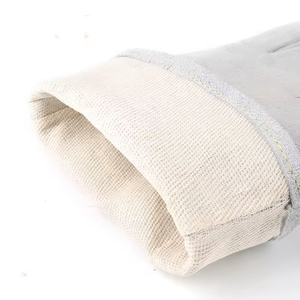 Gants de soudage Tig gris XL 35 cm gants de sécurité imperméables ignifuges Protection des mains des travailleurs anti-impact résistance à la chaleur pour - Product Image 3