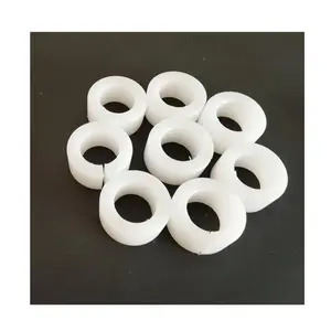 Custom Molding PTFE Composite Bearing Bushings Ptfe Plastic Sleeves with Spacer Gasket Flat Washers Ring-High Grade PTFE