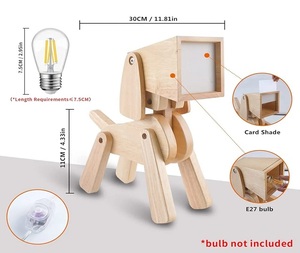 <span class=keywords><strong>S</strong></span>áng Tạo Có Thể Điều Chỉnh Con Chó Hình Dạng Bàn Đèn Cho Trẻ Em Của Đọc <span class=keywords><strong>S</strong></span>ách Thủ Công Từ Gỗ Bởi F <span class=keywords><strong>S</strong></span> Quốc Tế - Product Image 4