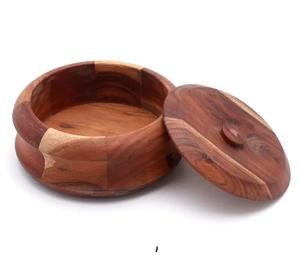 Latest <b>Square</b> Shape kitchen custom large acacia wooden dough wood bowl wholesale wooden salad bowl <b>dinner</b> table <b>set</b> - Product Image 2