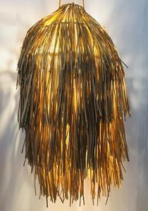 โคมไฟหวายจากหญ้าทะเลแบบโครงโคมไฟแชนเดอเลียโคมไฟแชนเดอเลียร์ปรับแต่งสีได้สำหรับบ้านคาเฟ่ - Product Image 3