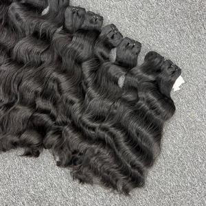Vente en gros d'extensions de cheveux humains 100% diverses vagues naturelles dans les couleurs de trame article le plus chaud - Product Image 4