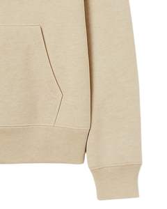 Sudadera con capucha unisex en beige, sudadera de lana lisa con bolsillo de canguro, ropa informal, ropa de invierno de algodón suave - Product Image 6