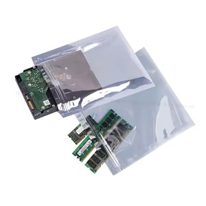Bolsas de protección antiestática plateadas grises resellables con cierre zip ESD para electrónica, PCB, reacondicionamiento de portátiles y reciclaje. - Product Image 1