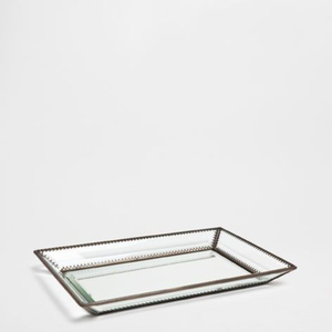 Plateaux de rangement décoratifs en métal doré, écologiques, compatibles lave-vaisselle, plateau miroir irrégulier, vaisselle de salon, mariage - Product Image 2