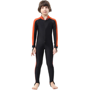 Traje de Baño de Manga Larga con Protección Solar UPF 50+ para Niños y Adolescentes, Traje de Baño de una Pieza para Playa, Surf y Natación, Secado Rápido y Cálido - Product Image 3