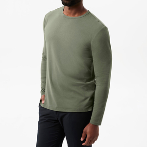 Nouveau Style T-shirts à manches longues prix raisonnable été pour hommes Anti-rides haute qualité vierge 100% coton T-shirts pour hommes - Product Image 4