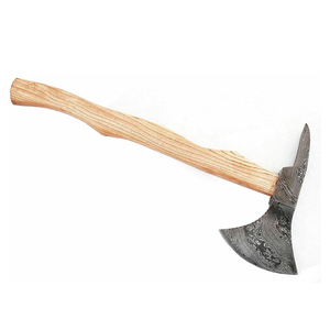Vente en gros personnalisé de qualité supérieure OEM ODM service professionnel hache meilleure vente de haches en acier Damas nouveau design avec manche en bois - Product Image 4