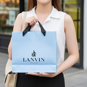 ถุงกระดาษลามิเนตเป็นมิตรกับสิ่งแวดล้อมสำหรับซื้ออาหารเครื่องสำอางเสื้อผ้าเครื่องประดับบรรจุภัณฑ์ของขวัญหรูหราพร้อมใช้ตกแต่ง - Product Image 5