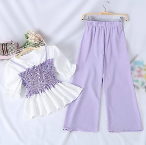 Conjuntos de Ropa para Niñas de Calidad de Exportación OEM Momo, Artículo de Moda de Bangladesh, 100% Fibra de Bambú, a Cuadros, Transpirable - Product Image 2