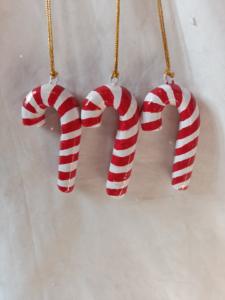 Christmas Ornaments Paper Mache Santa Stick Hanging <b>Plastic</b> Christmas <b>Baubles</b> - Product Image 3