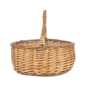 Mini panier en osier bicolore - Product Image 2