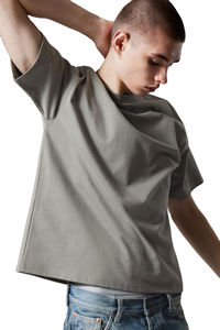 T-shirts pour hommes en coton 100% respirant, surdimensionnés, amples, de style streetwear, personnalisés, hip-hop, OEM, poids lourd, épaules tombantes, grande taille - Product Image 3