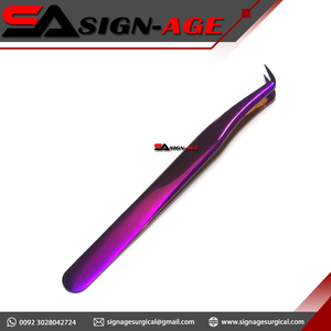 Pince à cils violette avec logo personnalisé, vente en gros - Product Image 4