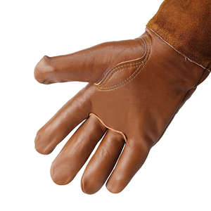 Venta al por mayor de guantes de trabajo de cuero dividido de vaca resistente al calor de soldadura resistente al desgaste para uso diario características de seguridad de metal - Product Image 5