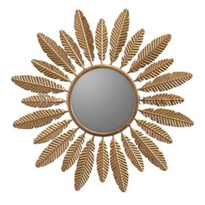 Espejo de Cuerpo Entero Curvo Moderno con Marco Metálico, Espejo de Pared para Dormitorio, Sala de Estar, Pasillo, Decoración Elegante para el Hogar - Product Image 1