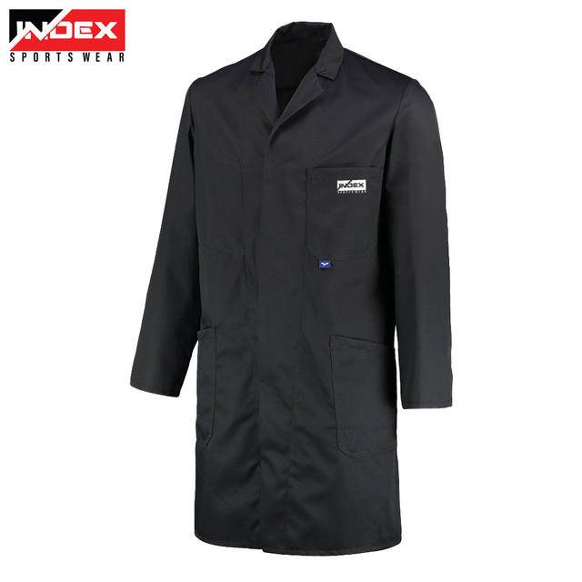 Customizable White Long Sleeve Polyester/Cotton Doctor Lab Coat for Hospital Pharmacy Use Unisex Medical Uniform Custom Logos