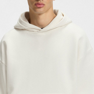 Sudadera con Capucha de Color Sólido de Alta Calidad para Hombre, Precio al por Mayor, Mangas Completas, Bolsillo Tipo Canguro, Diseño de Logotipo Personalizado, Impresión - Product Image 4