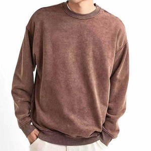 Sudadera con Lavado Ácido de Primera Calidad a Precio Razonable para Hombre, Básica, Mezcla de Algodón, Último Estilo, Nueva Llegada - Product Image 1