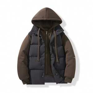 Winter Men's Casual Youth Warm <b>Jacket</b> With Thick <b>Hood</b> <b>Padded</b> <b>Jacket</b> - Product Image 6