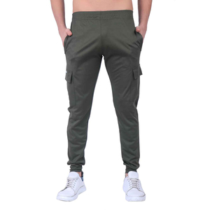 กางเกงคาร์โก้ผ้าทวิลล์สำหรับผู้ชายขายส่ง มีกระเป๋าหลายช่อง แห้งเร็ว ระบายอากาศได้ดี พร้อมตัวเลือกโลโก้แบบกำหนดเอง - Product Image 5