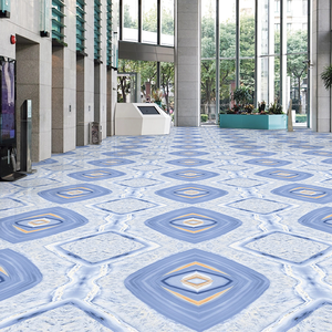 Carreaux de porcelaine émaillée polie moderne 60x120cm Bookmatch Sdalles Surface brillante pour la salle d'attente du hall d'entrée pour les murs intérieurs - Product Image 3