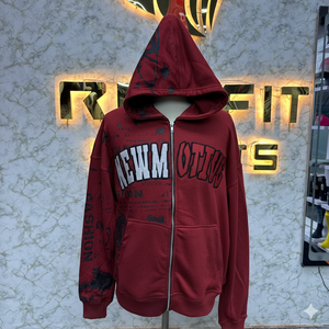 Toutes les couleurs Plus Size New Style Most Demanded Zipper Hoodie Puff Printed Factory Made Cheap Price Hoodies Men Men's Hoodies - Product Image 6
