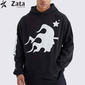 Meilleure vente Logo personnalisé imprimé solide écologique respirant bouffant impression doublé sweats à capuche professionnel fait à la main Style pull - Product Image 5