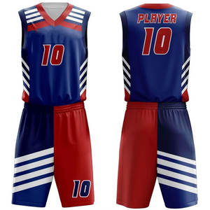 Uniforme de basket-ball par sublimation, nom personnalisé, numéro, logo, polyester léger, tenue d'équipe de basket-ball - Product Image 2