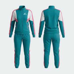 Chándal informal de invierno para mujer, diseño personalizado, corte regular, con cremallera de un cuarto, estampado, transpirable, 300 g, 100 % algodón polar, novedad 2026 - Product Image 2