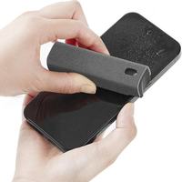 Nettoyeur de vitres portable 2 en 1, écran tactile carré blanc, avec pulvérisation de brume, extrait de plantes 100% naturel pour téléphones, tablettes et écrans de voiture