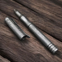 Stylo à bille en acier Damas personnalisé, divers matériaux, haute qualité, logo couleur personnalisé, bureau